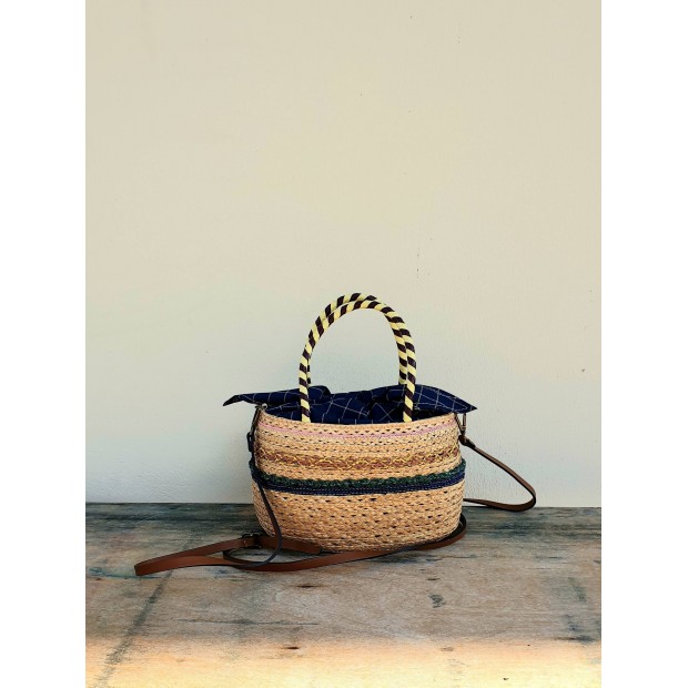 Exquisite J šiaudinė rankinė 